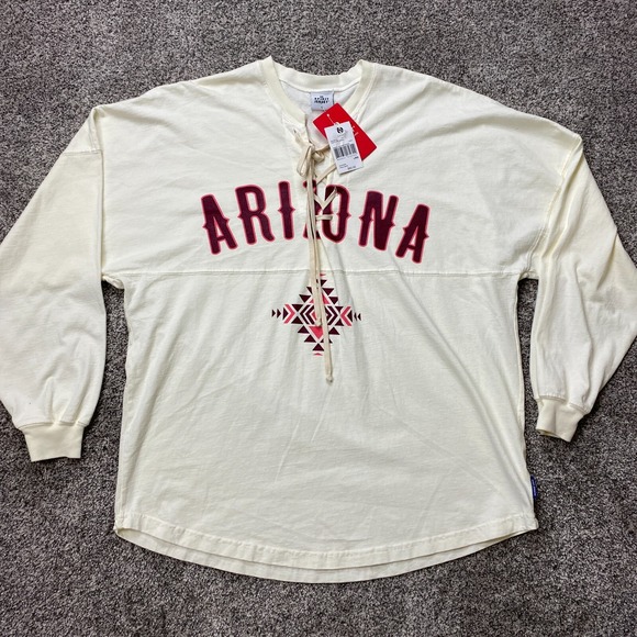 Arizona shirt Spirit jersey Trib Aztec Varsity College  Western  lace neck sport - Picture 1 of 12